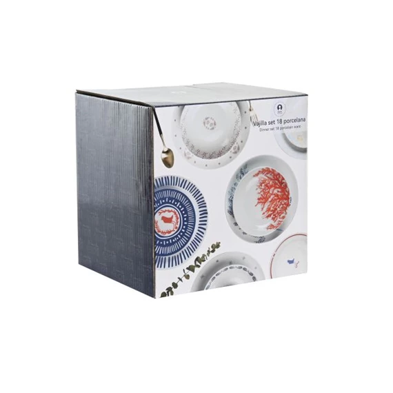 Étkészlet 27x27x3 cm S/18