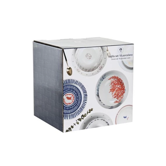 Étkészlet 27x27x3 cm S/18