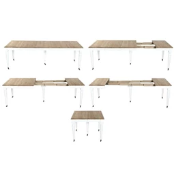 Étkezőasztal hosszabbítható 100x100x78 cm