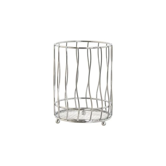 Evőeszköz tároló krómozott 11,5x11,5x15,5 cm