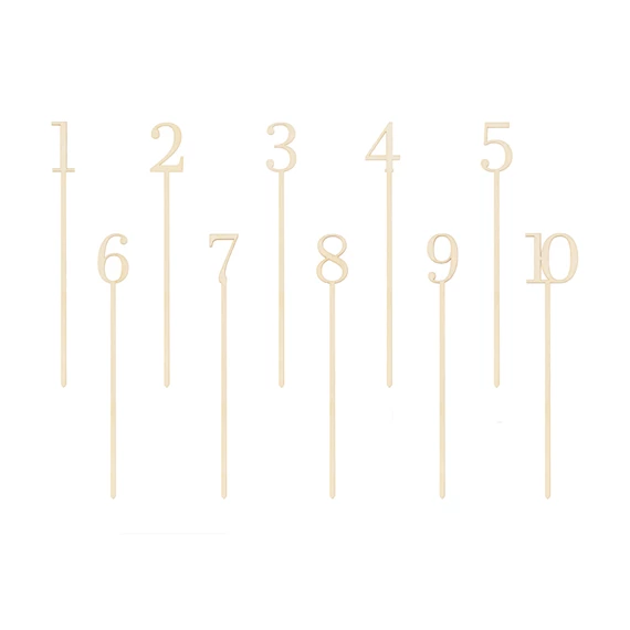 Fa asztalszámok 25 cm S/10