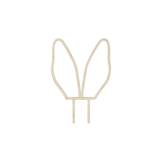 Fa tortadísz nyuszifülek 20 cm