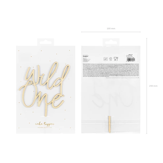 Fa tortadísz wild one 22 cm