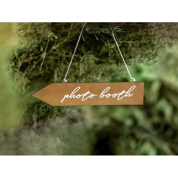 Fa útjelző tábla fotósarok 36x7,5 cm