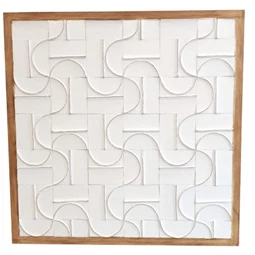 Fali dekoráció, 3D 90x3,5x90 cm