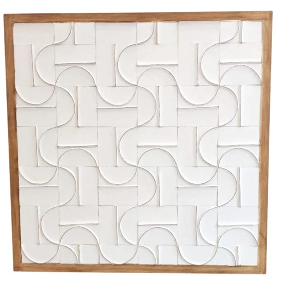 Fali dekoráció, 3D 90x3,5x90 cm