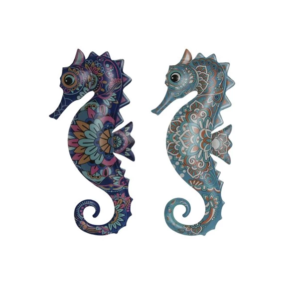 Fali dekoráció csikóhal 22x1,5x46 cm 2 féle