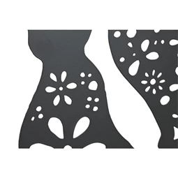 Fali dekoráció, macskák félholdon 40x1x40 cm 2 féle