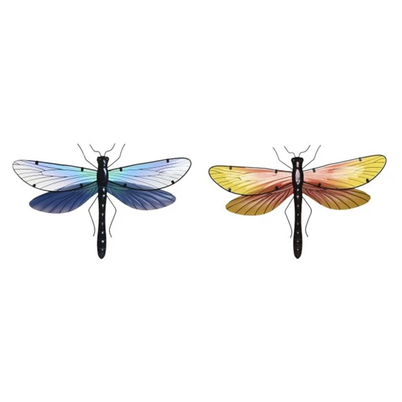 Fali dekoráció szitakötő 46x1x31 cm 4 féle