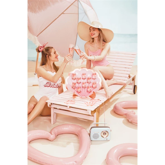 Falra szerelhető kagyló 43x38 cm rózsaszín