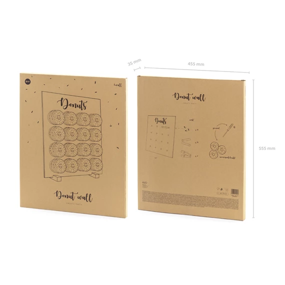 Fánkfal természetes fa 45x55 cm