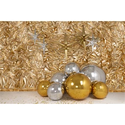 Felfújható tükörgömb, ezüst, kb. 120 cm