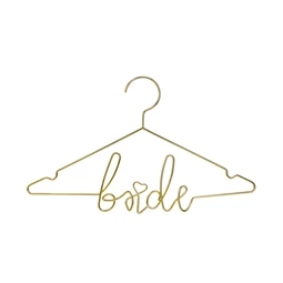 Fém akasztó menyasszony arany 45x27 cm