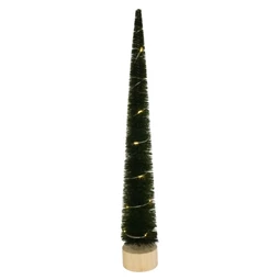 Fenyő fa talpon, LED-es 5,5x31,5 cm