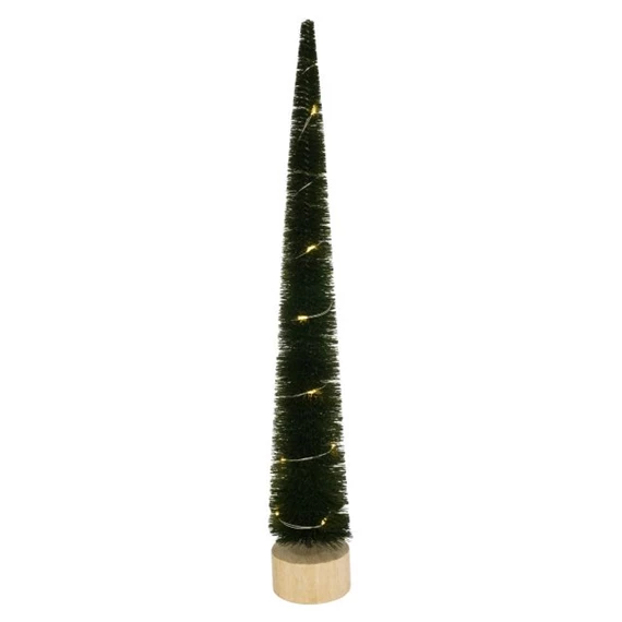 Fenyő fa talpon, LED-es 5,5x31,5 cm