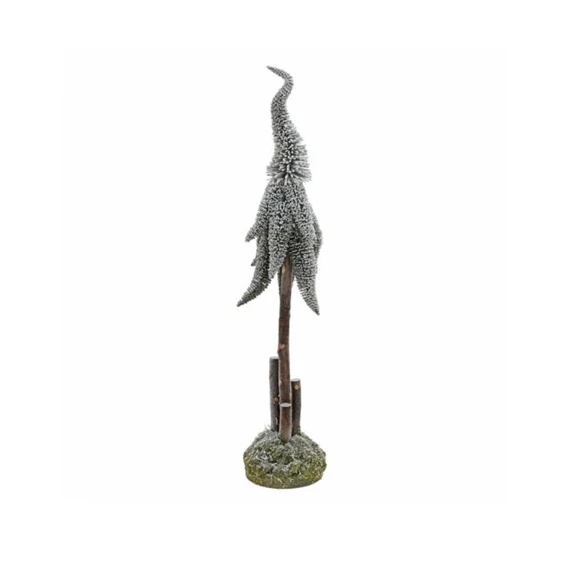 Fenyő törzses, nyúlványos ágakkal, havas 90 cm
