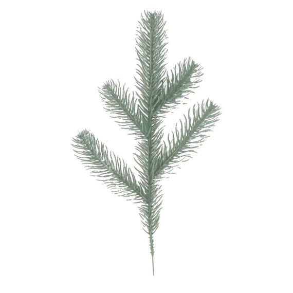 Fenyőág havas, 5 ággal 25 cm