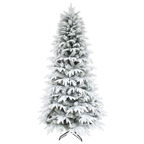 Fenyőfa talppal, havas, 1133 ággal 240 cm