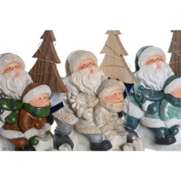 Figura LED-es mikulás 20x9x22 cm 3 féle