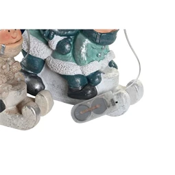 Figura LED-es mikulás 20x9x22 cm 3 féle