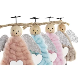 Figura angyal 10x10x19 cm 4 féle