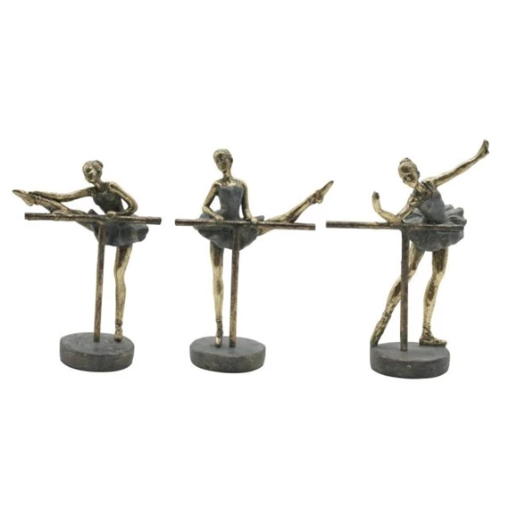 Figura balerina 14x8x20 cm 3 féle