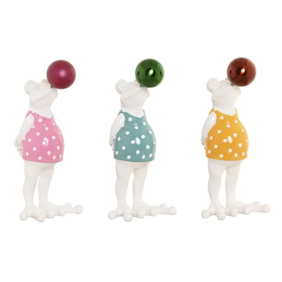 Figura béka 13x12x27 cm 3 féle