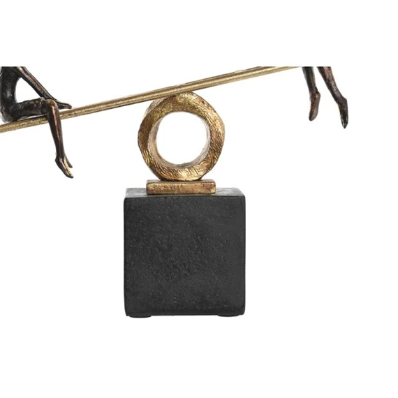 Figura emberek hintán 27x9x27,5 cm