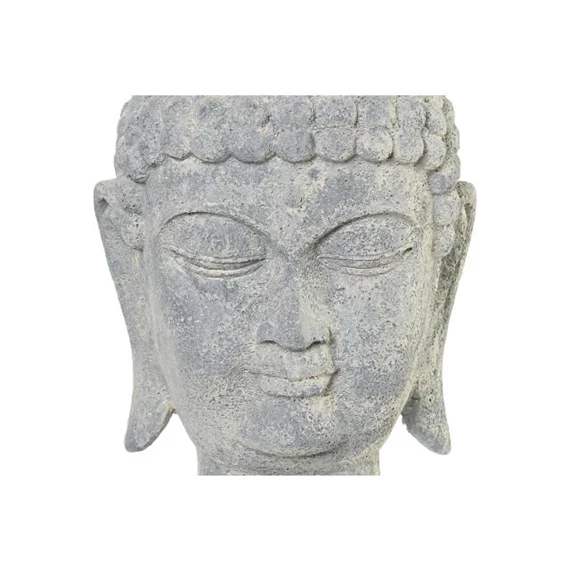 Figura Buddha fej, világos 22x20x35 cm