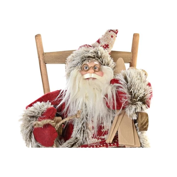 Figura mikulás hintaszékben 23x25x35 cm