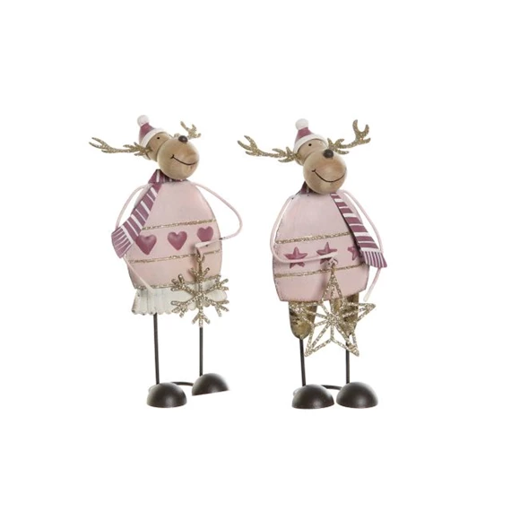 Figura rénszarvas 8,5x8,5x17,5 cm 2 féle
