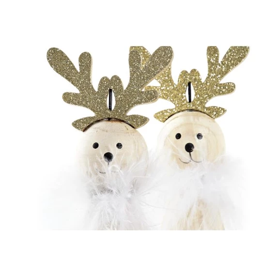 Figura rénszarvas 6,5x6,5x21,5 cm 2 féle