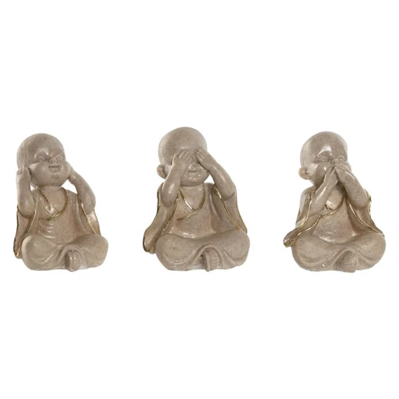 Figura szerzetes 11x11x14 cm 3 féle