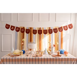 Filc banner boldog születésnapot barna 3 m