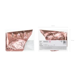 Fólia lufi csillagok 25 cm rózsaarany S/25