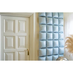 Fólia lufi függöny kétoldalas négyzet, ködös kék, 35x35 cm S/4