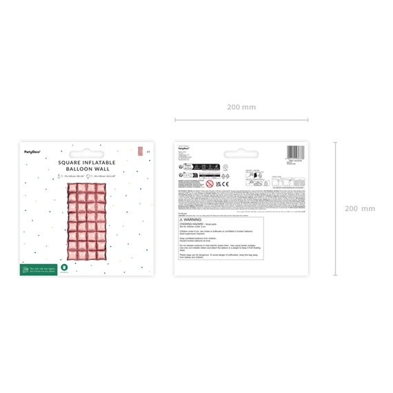 Fólia lufi függöny rózsaarany 72x143 cm