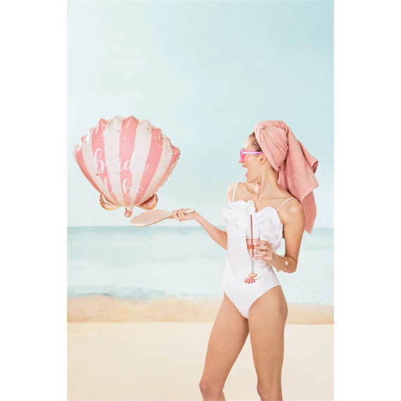 Fólia lufi kagyló menyasszonyi 52x50 cm mix