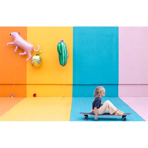 Fólia lufi kaktusz, 60x82 cm, mix