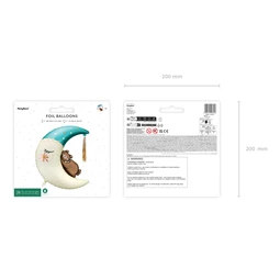 Fólia lufi maci a holdon 80x98 cm mix