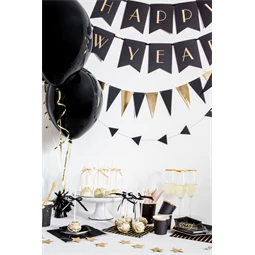 Fólia lufi súly fekete S/4