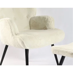 Fotel szett lábtartóval 72x74x97 cm S/2