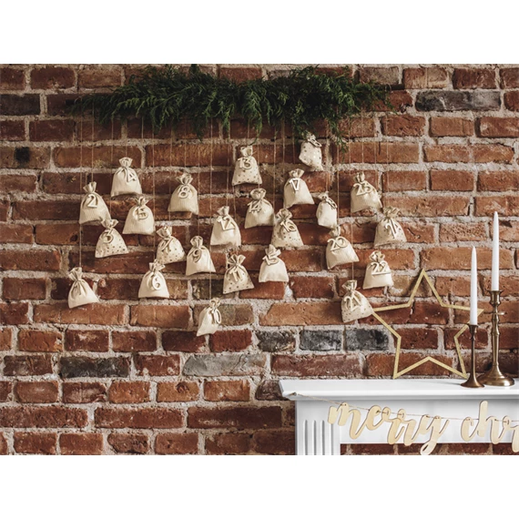 Függő dekorációk csillagok, vegyes méretben S/3