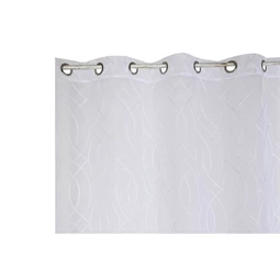 Függöny hímzett, gyűrűs 140x260 cm