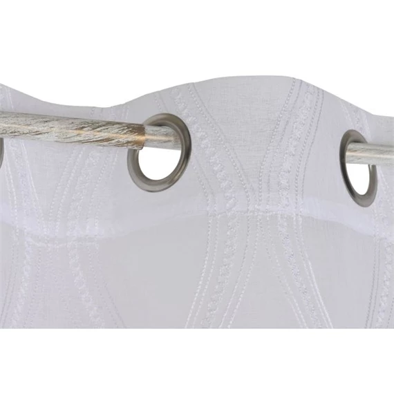 Függöny hímzett, gyűrűs 140x260 cm