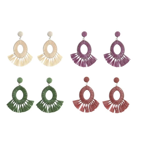 Fülbevaló szett 8x0,5x7 cm 4 féle S/2