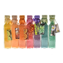 Fürdőkavics díszüvegben 250 ml 7 féle