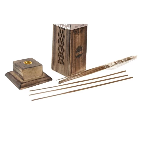 Füstölő szett életfás 8x8x30 cm 6 féle S/10