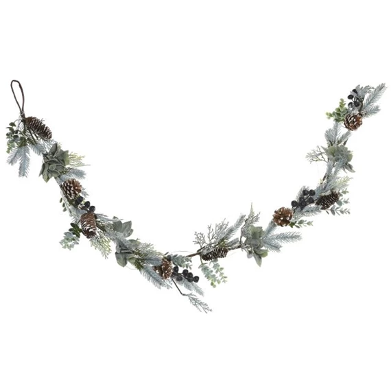 Girland bogyós, 40 LED-es 14x7x150 cm