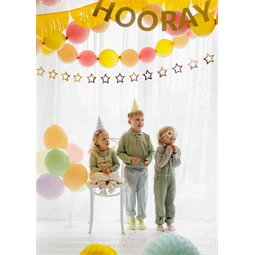 Girland csillagok arany 3 m